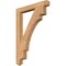 Ekena Millwork Merced Arts & Crafts Smooth Bracket, Western Red Cedar, 3 1/2"W x 30"D x 42"H BKT04X30X42MRC03SWR - alternate 1
